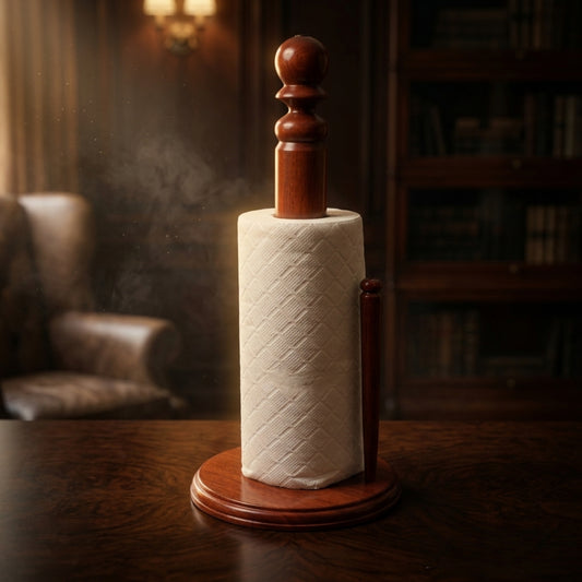 Wooden Handmade Tissue Roll Stand
