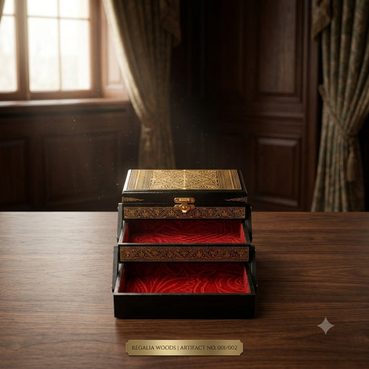 Handmade Jewellery Box with Naqshi Art