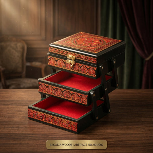 Handmade Jewellery Box with Naqshi Art