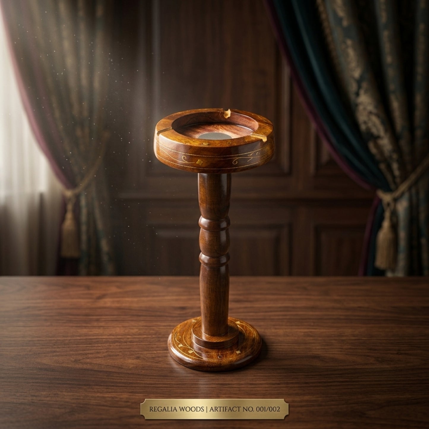 Wooden Stand Ashtray